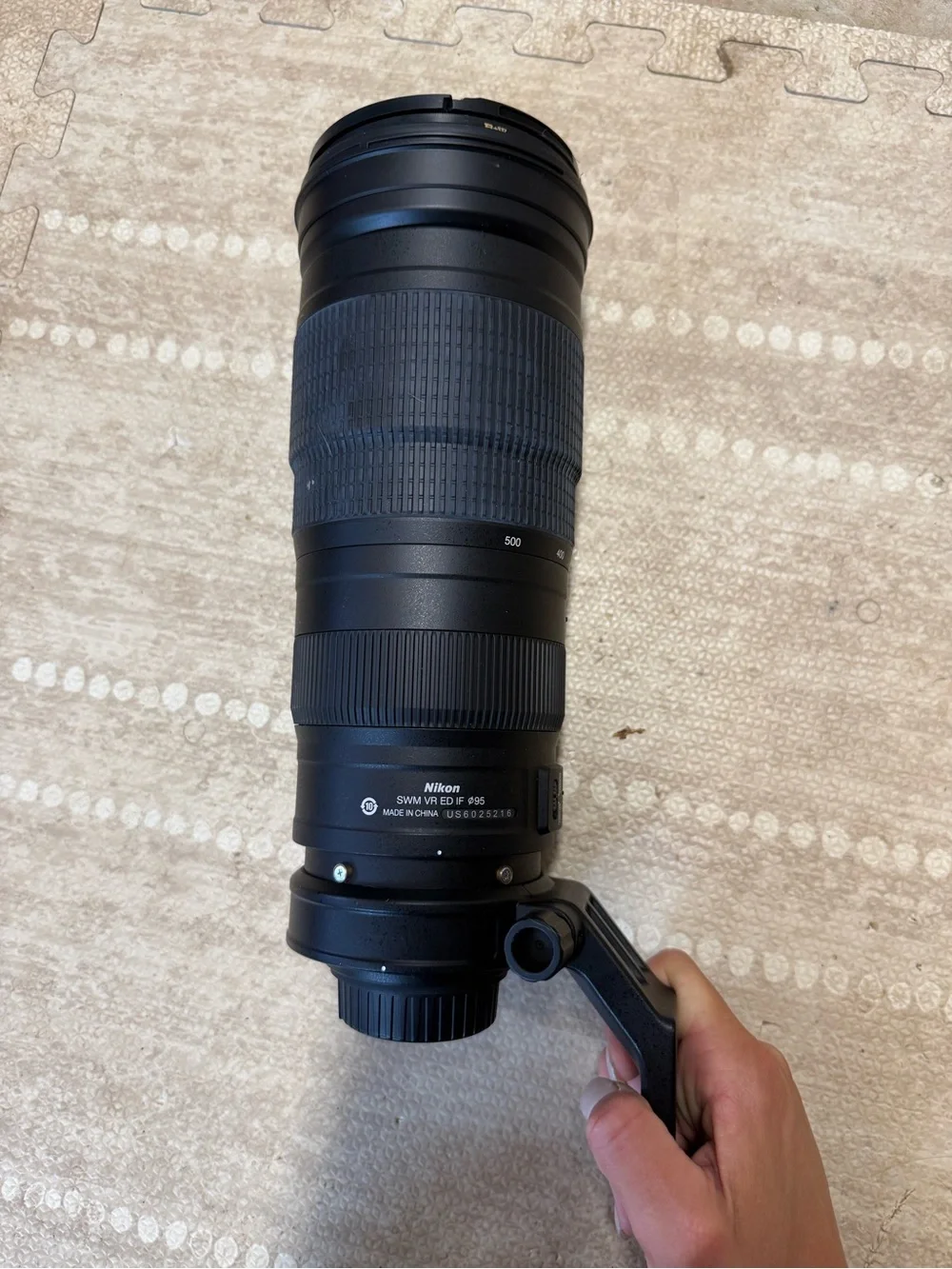 Nikon  200-500mm Black Telephoto Zoom Lens with Tripod Collar